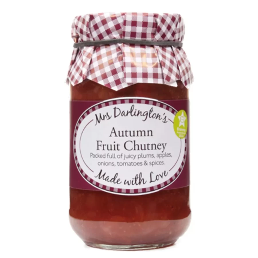 jar of autumn fruit chutney.