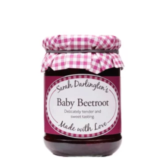 picture of a jar of baby beetroot.
