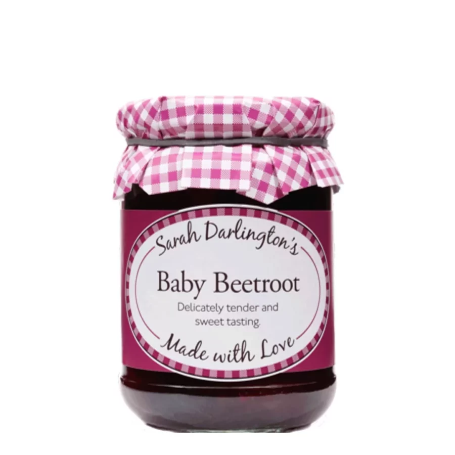 picture of a jar of baby beetroot.
