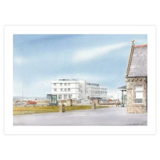 The Midland Hotel, Morecambe Greetings Card by Colin Pickering