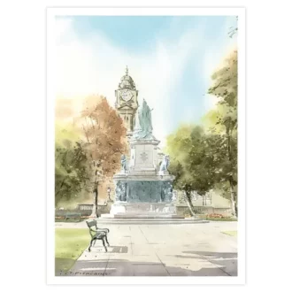 Lancaster Dalton Square Greetings Card by Colin Pickering