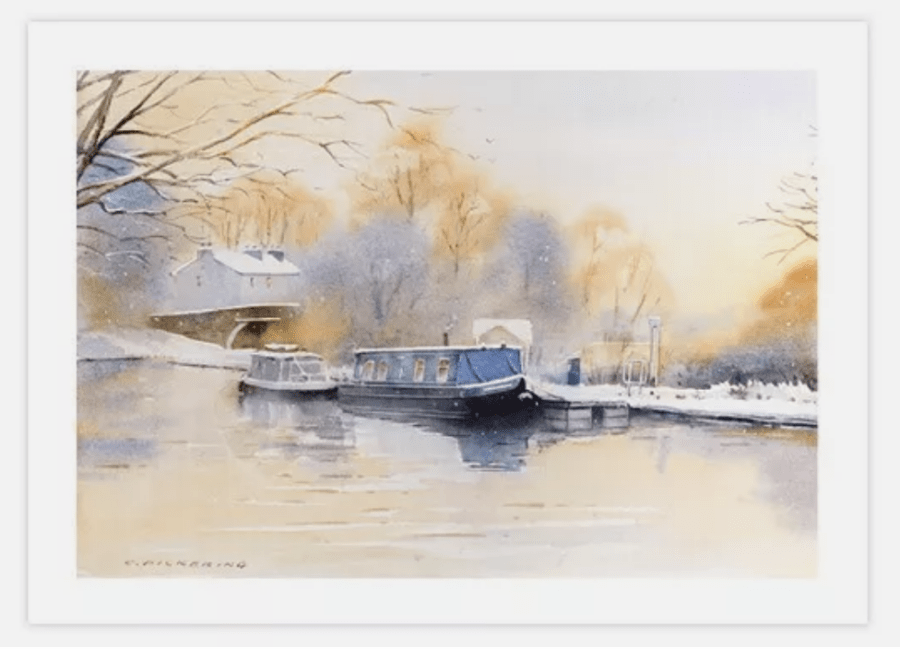 Picture showing winter on the Canal