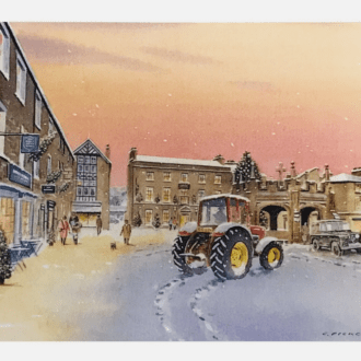 picture depicting Kirkby Lonsdale at Christmas time.
