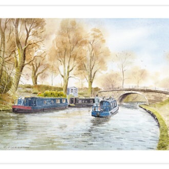 picture depicting Autumn on the canal at Cockerham