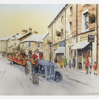 Picture of card depicting Rudolph's Day off.